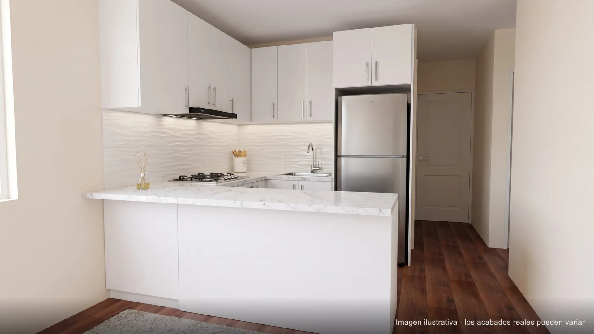 Cocina del apartamento, terminado