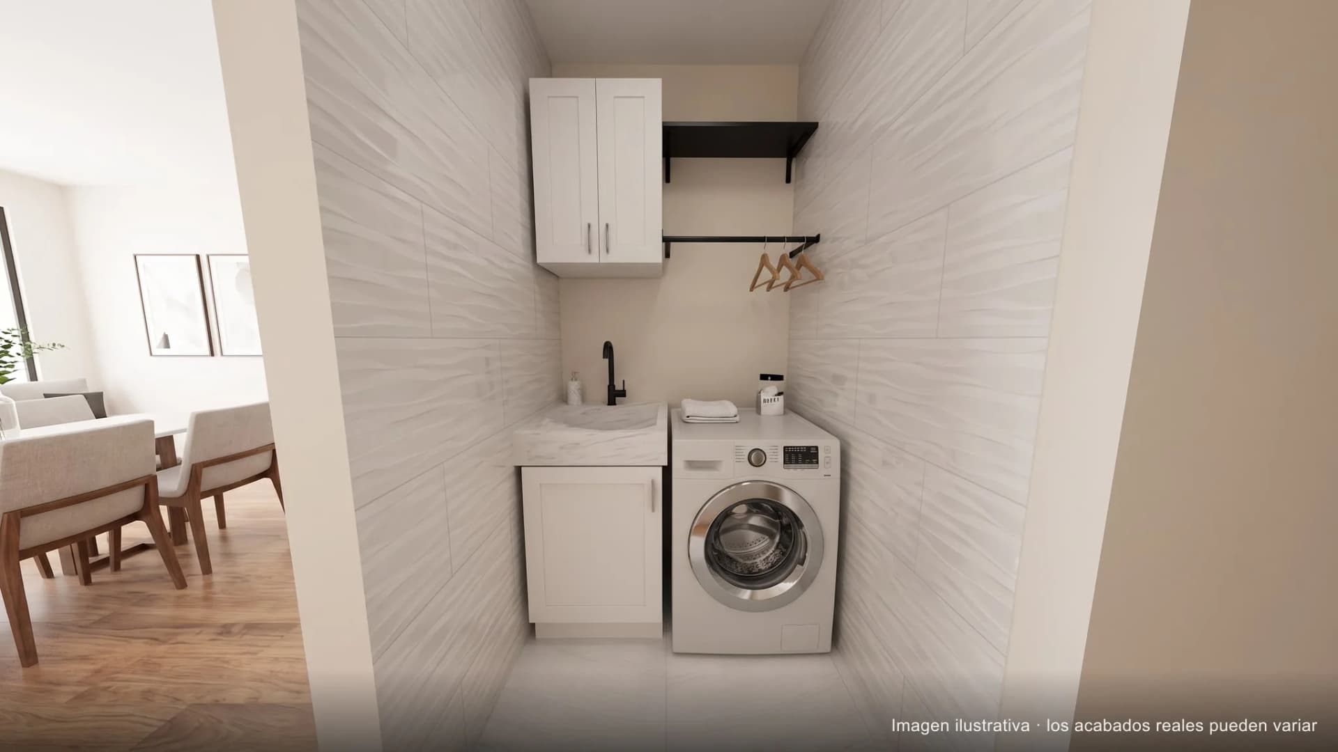 Zona de ropas del apartamento, terminado
