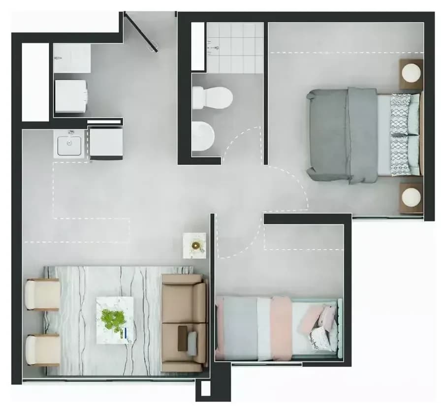 Planta del Tipo 38 de Tramonte Living